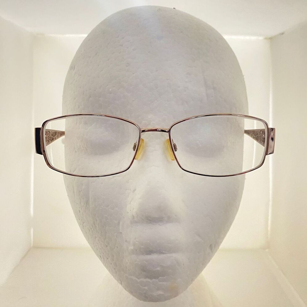 #5779 Sofia Loren Gold Rectangular Eyeglass Frames Only 55-16-135